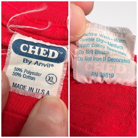 Red Graphic Vintage Tee Small - Picture 3 of 10